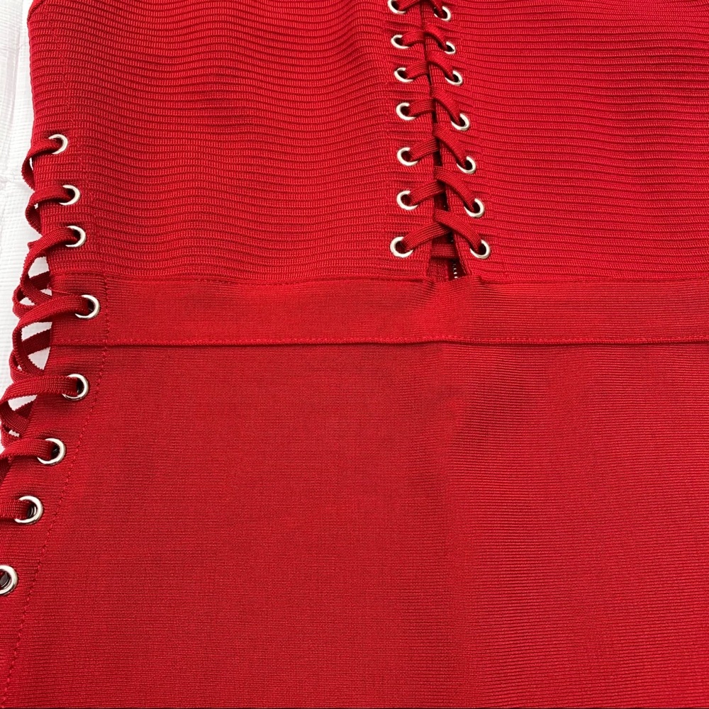 {NBD x Naven} Revolve Jada Lace-Up Dress Samba - Picture 4 of 6